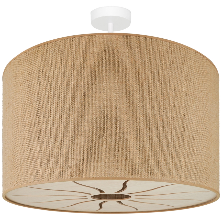 Brilagi - Ytmonterad ljuskrona COUNTRY ROLLER 1xE27/15W/230V diameter 50 cm beige