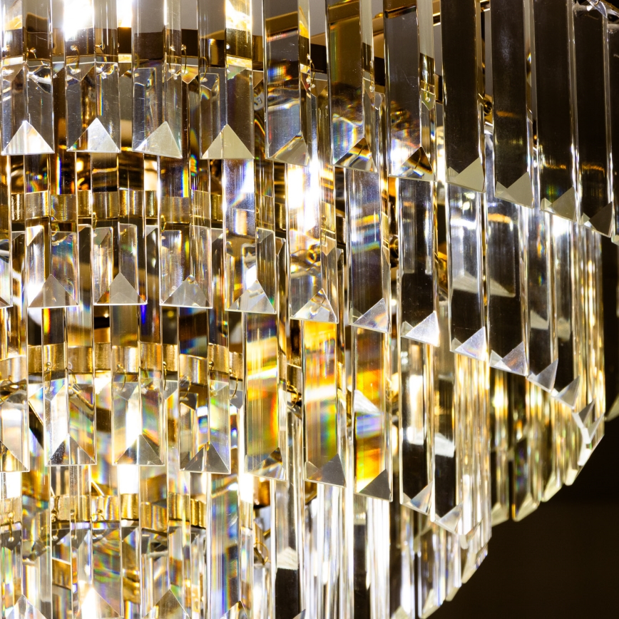 Brilagi - Ytmonterad ljuskrona CRYSTAL 5xE14/40W/230V guld