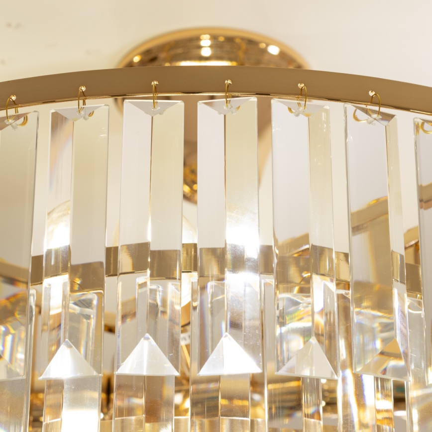 Brilagi - Ytmonterad ljuskrona CRYSTAL 5xE14/40W/230V guld