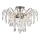 Brilagi - Ytmonterad ljuskrona CRYSTAL 6xE14/60W/230V skinande krom