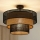 Brilagi - Ytmonterad ljuskrona DAKOTA LUNETA 1xE27/15W/230V diameter 45 cm svart/beige