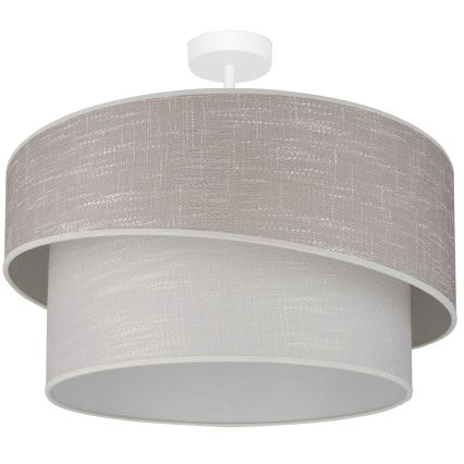 Brilagi - Ytmonterad ljuskrona DOVER SHINE 1xE27/15W/230V diameter 50 cm grå/grädde
