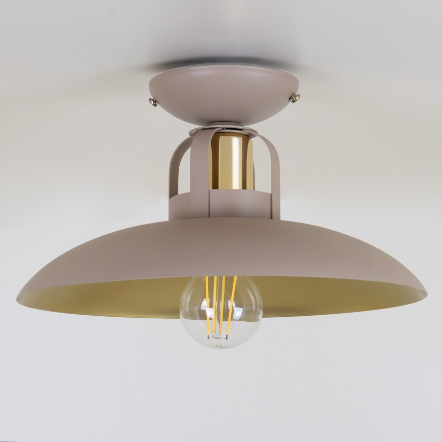 Brilagi - Ytmonterad ljuskrona FLAMENGO 1xE27/60W/230V beige