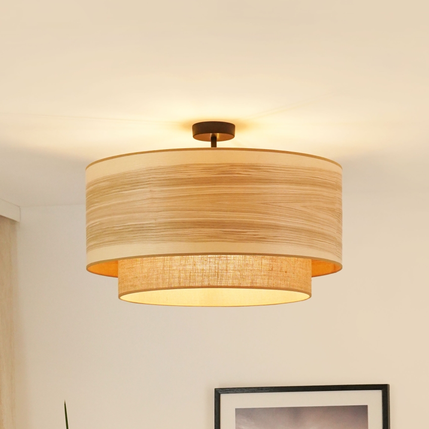 Brilagi - Ytmonterad ljuskrona MONTANA BOHO 1xE27/15W/230V diameter 60 cm brun