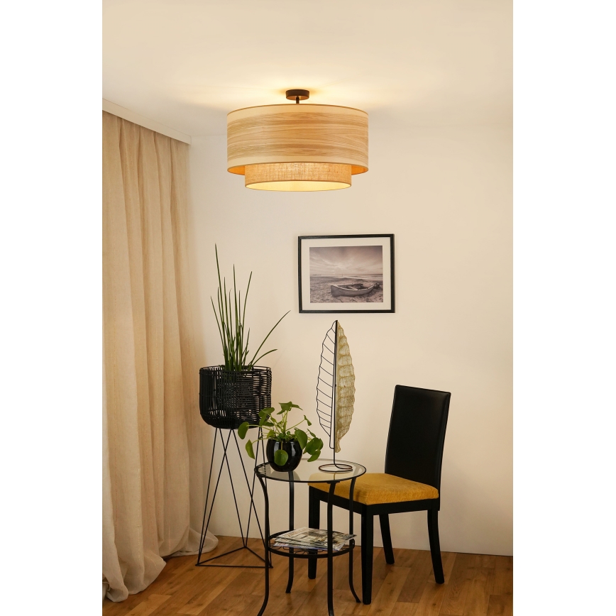 Brilagi - Ytmonterad ljuskrona MONTANA BOHO 1xE27/15W/230V diameter 60 cm brun