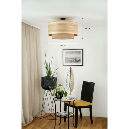 Brilagi - Ytmonterad ljuskrona MONTANA BOHO 1xE27/15W/230V diameter 60 cm brun