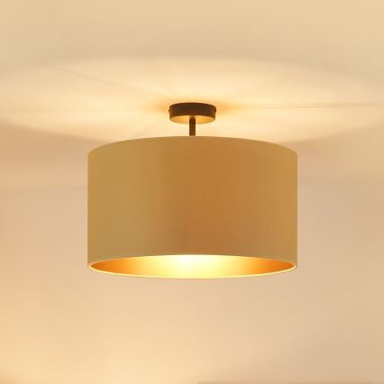 Brilagi - Ytmonterad ljuskrona OREGON ROLLER VEGE 1xE27/15W/230V diameter 45 cm beige