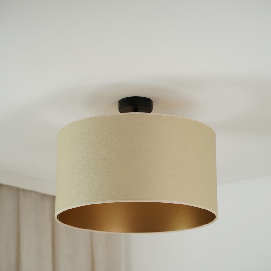 Brilagi - Ytmonterad ljuskrona OREGON ROLLER VEGE 1xE27/15W/230V diameter 45 cm beige