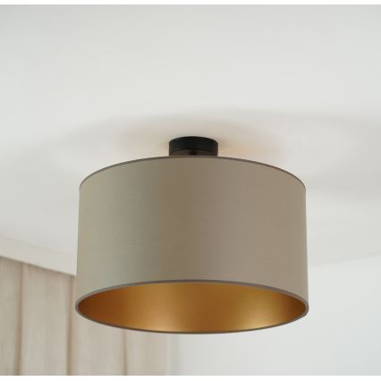 Brilagi - Ytmonterad ljuskrona OREGON ROLLER VEGE 1xE27/15W/230V diameter 45 cm grå