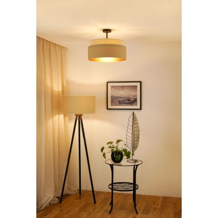 Brilagi - Ytmonterad ljuskrona OREGON VEGE 1xE27/15W/230V diameter 45 cm beige