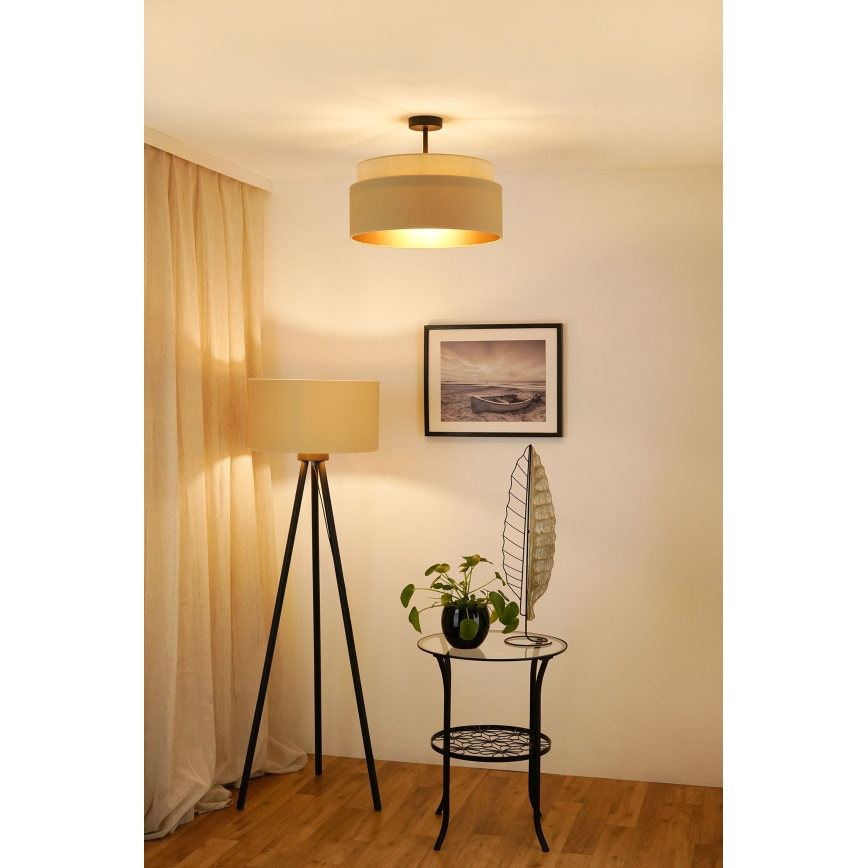 Brilagi - Ytmonterad ljuskrona OREGON VEGE 1xE27/15W/230V diameter 45 cm beige