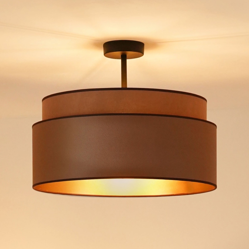 Brilagi - Ytmonterad ljuskrona OREGON VEGE 1xE27/15W/230V diameter 45 cm brun