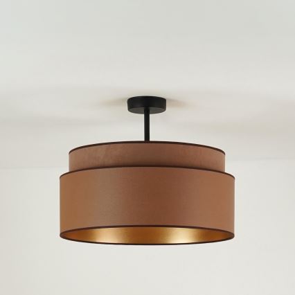 Brilagi - Ytmonterad ljuskrona OREGON VEGE 1xE27/15W/230V diameter 45 cm brun