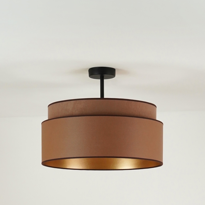 Brilagi - Ytmonterad ljuskrona OREGON VEGE 1xE27/15W/230V diameter 45 cm brun