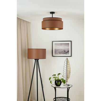 Brilagi - Ytmonterad ljuskrona OREGON VEGE 1xE27/15W/230V diameter 45 cm brun