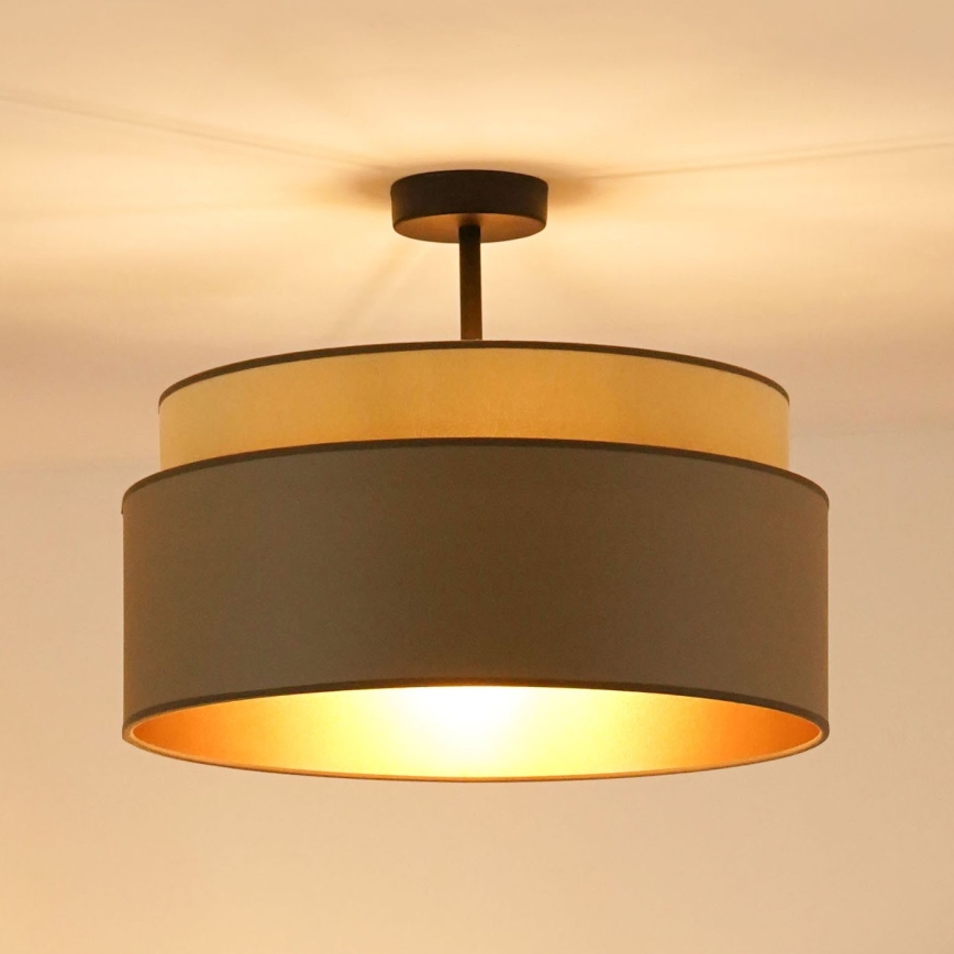 Brilagi - Ytmonterad ljuskrona OREGON VEGE 1xE27/15W/230V diameter 45 cm grå