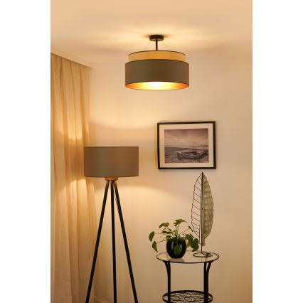 Brilagi - Ytmonterad ljuskrona OREGON VEGE 1xE27/15W/230V diameter 45 cm grå