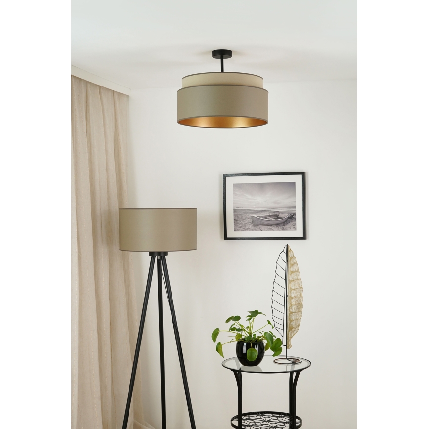 Brilagi - Ytmonterad ljuskrona OREGON VEGE 1xE27/15W/230V diameter 45 cm grå