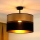 Brilagi - Ytmonterad ljuskrona ROYAL 1xE27/15W/230V diameter 40 cm svart/guld