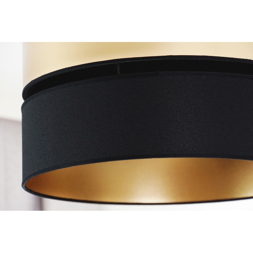 Brilagi - Ytmonterad ljuskrona ROYAL 1xE27/15W/230V diameter 40 cm svart/guld