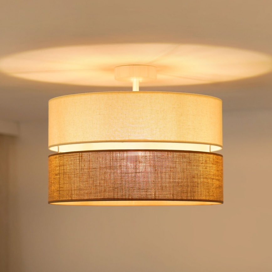 Brilagi - Ytmonterad ljuskrona ROYAL YUTE 1xE27/15W/230V diameter 40 cm beige/grädde