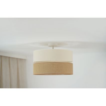 Brilagi - Ytmonterad ljuskrona ROYAL YUTE 1xE27/15W/230V diameter 40 cm beige/grädde