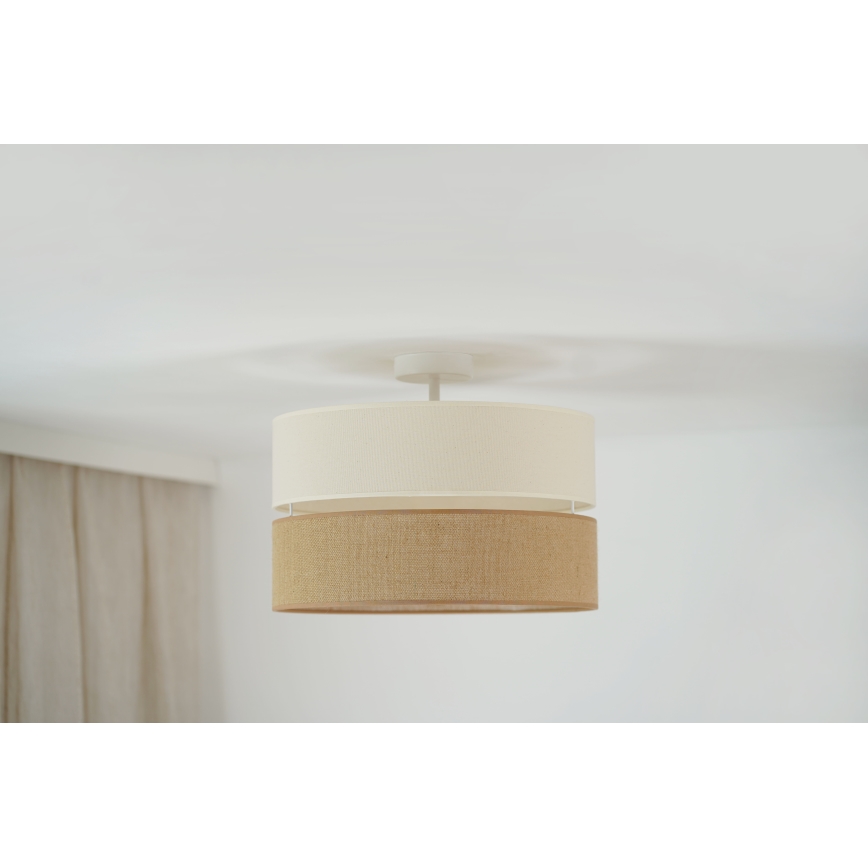 Brilagi - Ytmonterad ljuskrona ROYAL YUTE 1xE27/15W/230V diameter 40 cm beige/grädde