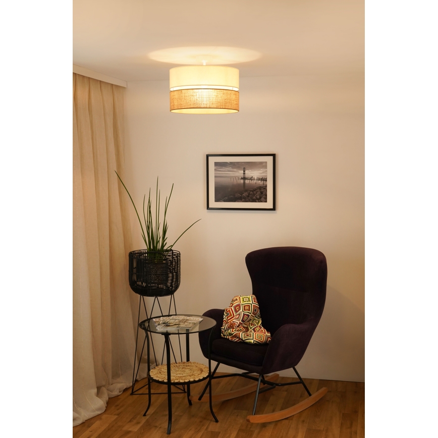 Brilagi - Ytmonterad ljuskrona ROYAL YUTE 1xE27/15W/230V diameter 40 cm beige/grädde