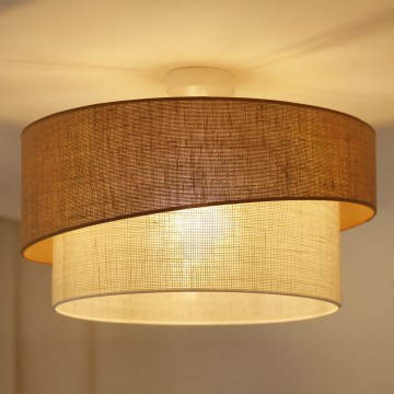 Brilagi - Ytmonterad ljuskrona SHINE 1xE27/15W/230V diameter 50 cm beige/grädde