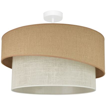 Brilagi - Ytmonterad ljuskrona SHINE 1xE27/15W/230V diameter 50 cm beige/grädde