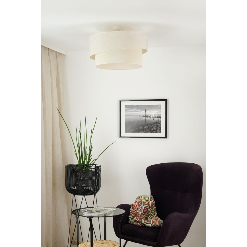 Brilagi - Ytmonterad ljuskrona SHINE 1xE27/15W/230V diameter 50 cm grädde