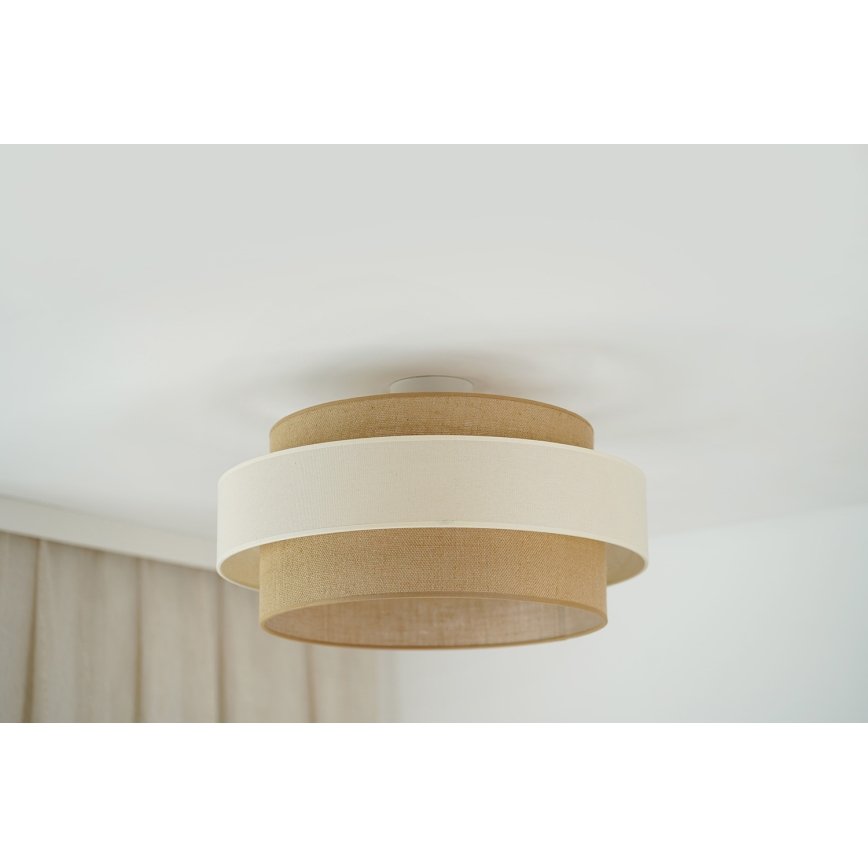 Brilagi - Ytmonterad ljuskrona SPACE LIGHT 1xE27/15W/230V diameter 50 cm beige/grädde