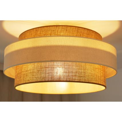 Brilagi - Ytmonterad ljuskrona SPACE LIGHT 1xE27/15W/230V diameter 50 cm beige/grädde