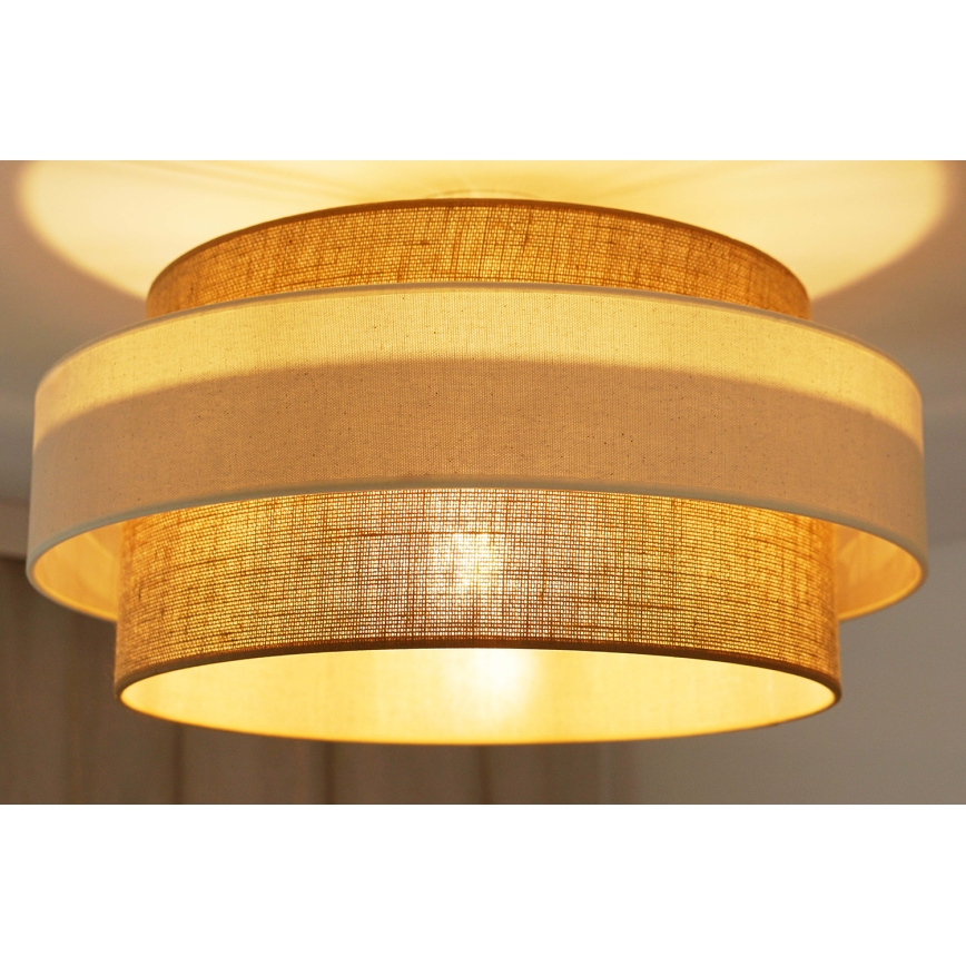 Brilagi - Ytmonterad ljuskrona SPACE LIGHT 1xE27/15W/230V diameter 50 cm beige/grädde
