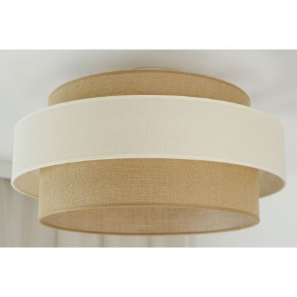 Brilagi - Ytmonterad ljuskrona SPACE LIGHT 1xE27/15W/230V diameter 50 cm beige/grädde