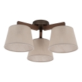 Brilagi - Ytmonterad taklampa LATTE 3xE27/15W/230V tall/beige
