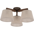 Brilagi - Ytmonterad taklampa LATTE 3xE27/60W/230V tall/beige