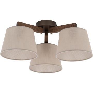 Brilagi - Ytmonterad taklampa LATTE 3xE27/60W/230V tall/beige