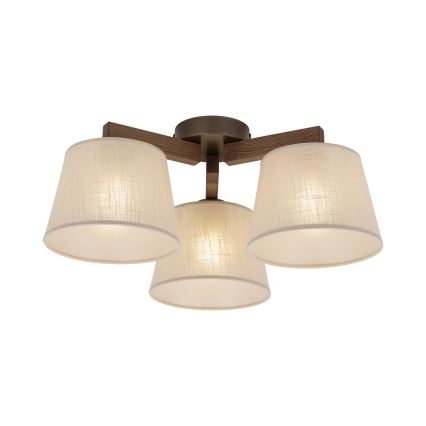 Brilagi - Ytmonterad taklampa LATTE 3xE27/60W/230V tall/beige