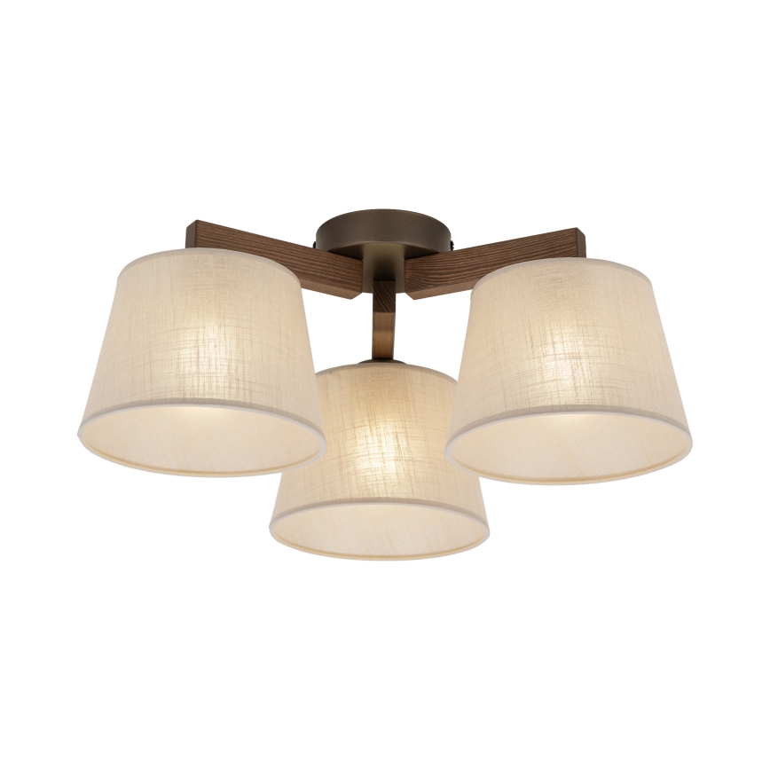 Brilagi - Ytmonterad taklampa LATTE 3xE27/60W/230V tall/beige