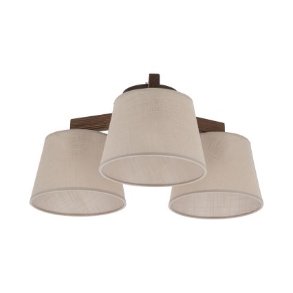 Brilagi - Ytmonterad taklampa LATTE 3xE27/60W/230V tall/beige