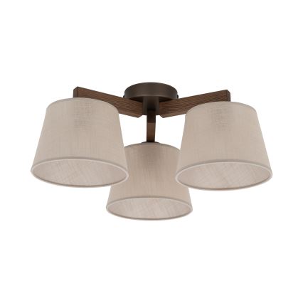 Brilagi - Ytmonterad taklampa LATTE 3xE27/60W/230V tall/beige