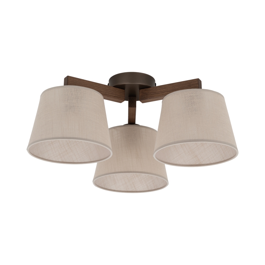 Brilagi - Ytmonterad taklampa LATTE 3xE27/60W/230V tall/beige