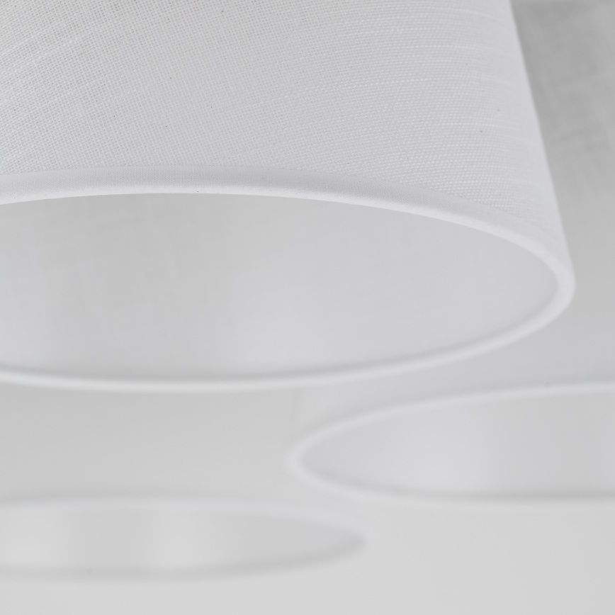 Brilagi - Ytmonterad taklampa LATTE 5xE27/60W/230V furu/vit