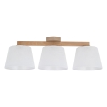 Brilagi - Ytmonterad taklampa LATTE SABIA 3xE27/60W/230V furu/vit