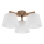 Brilagi - Ytmonterad taklampa LATTE SABIA 3xE27/60W/230V furu/vit
