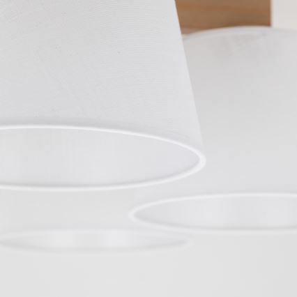 Brilagi - Ytmonterad taklampa LATTE SABIA 5xE27/60W/230V furu/vit
