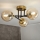 Brilagi - Ytmonterad taklampa MALIVA 3xE14/15W/230V, guld