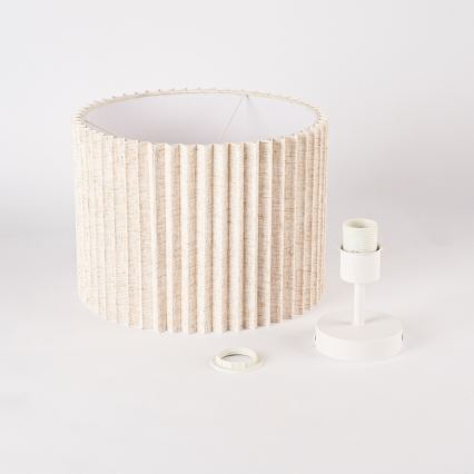 Brilagi - Ytmonterad taklampa NORDIC WAVE 1xE27/15W/230V Ø 32 cm linne/vit