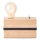 Brilliant - Bordslampa BENNY 1xE27/40W/230V bambu